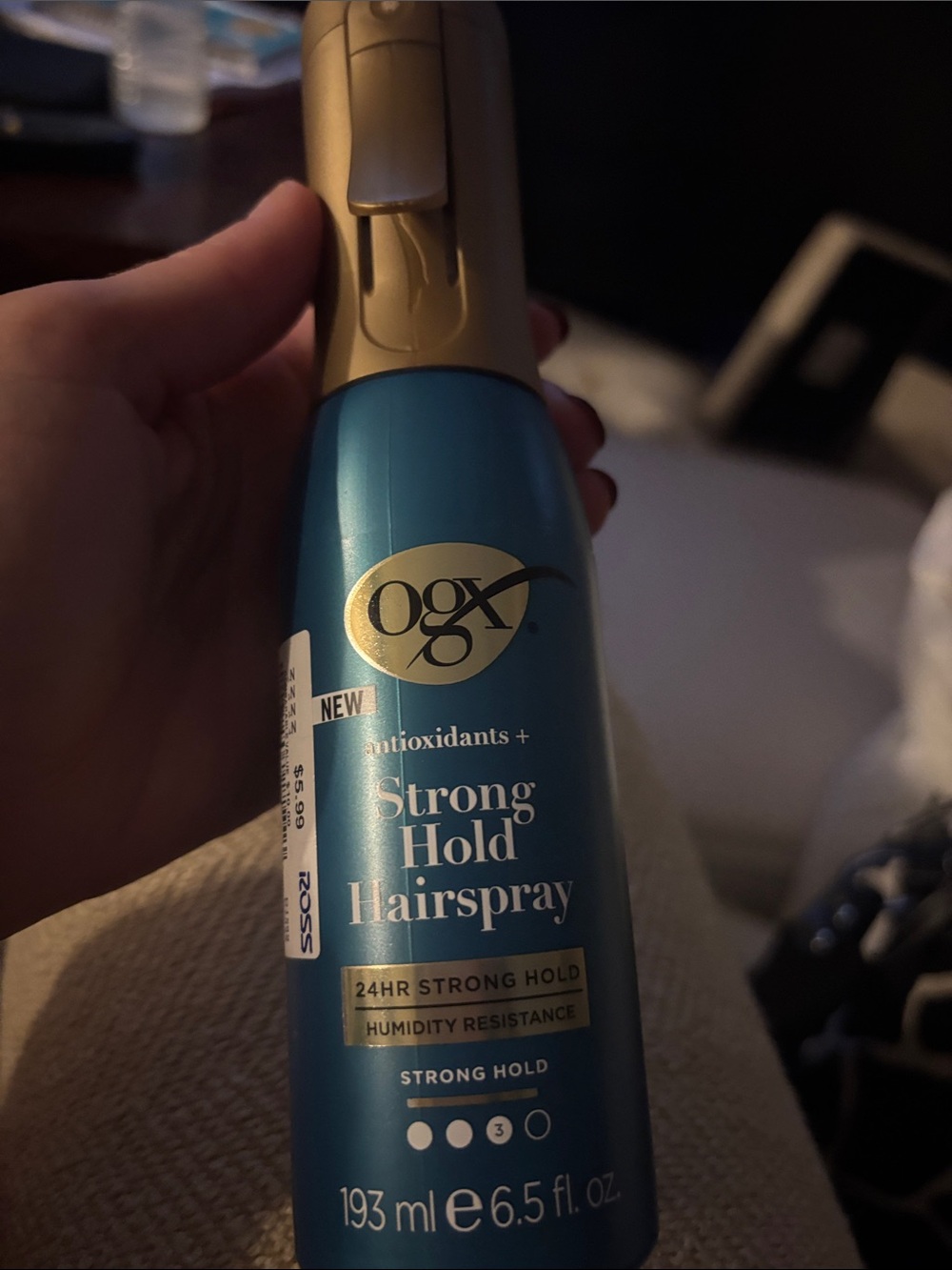 Ogx ~ NEW Strong Hold Hairspray – 24 hour strong